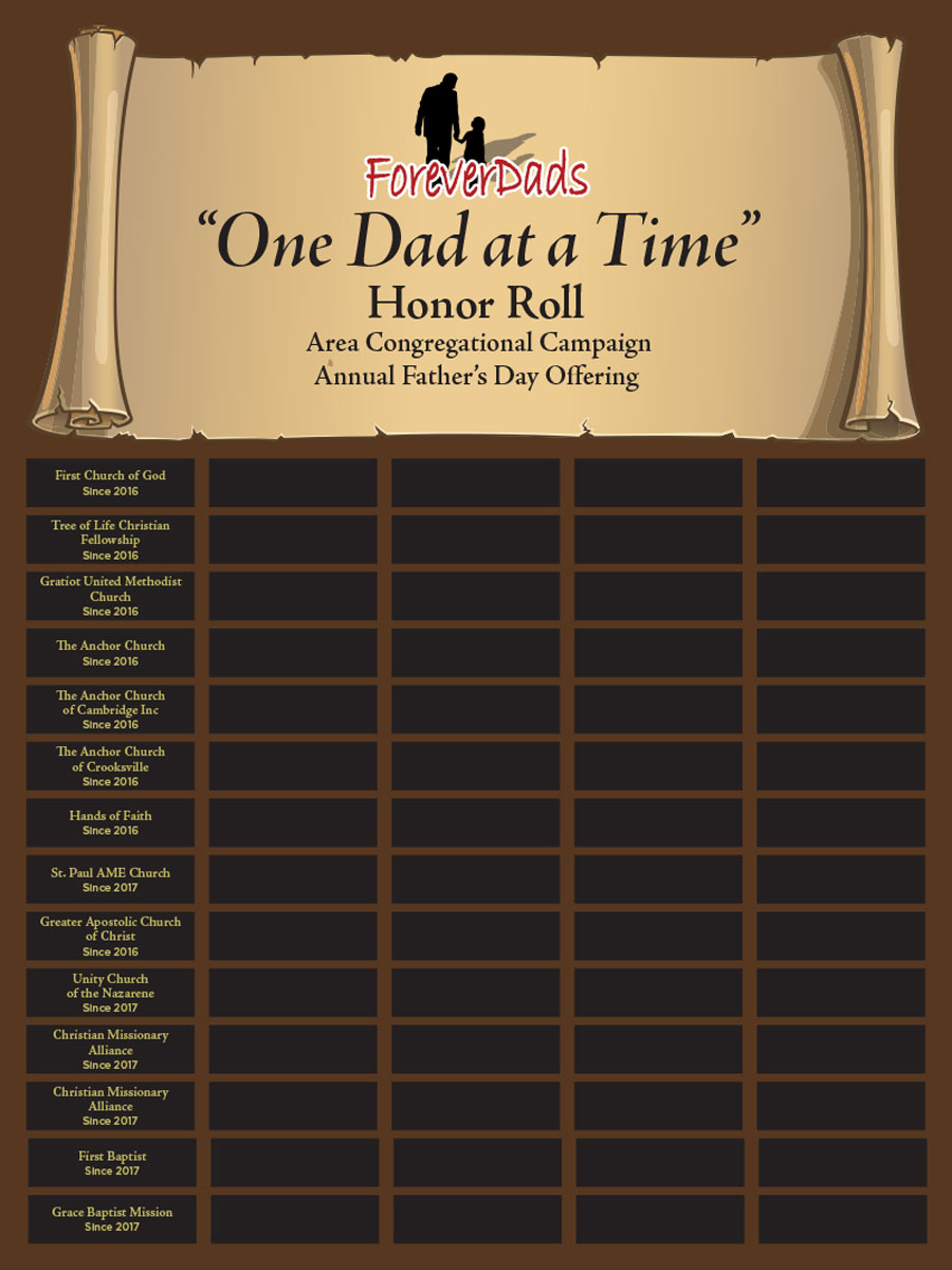 One Dad At A Time Honor Roll